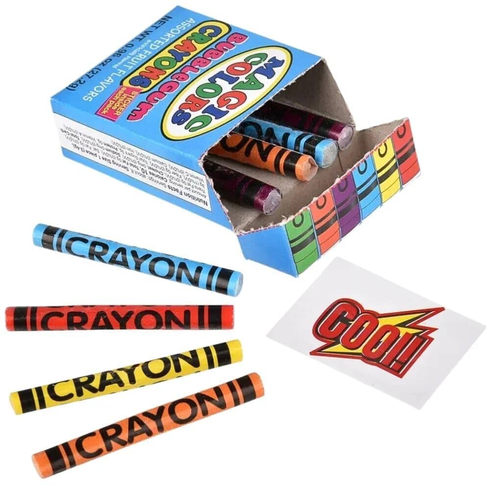 Bubble Gum Crayons - Third Drawer Down