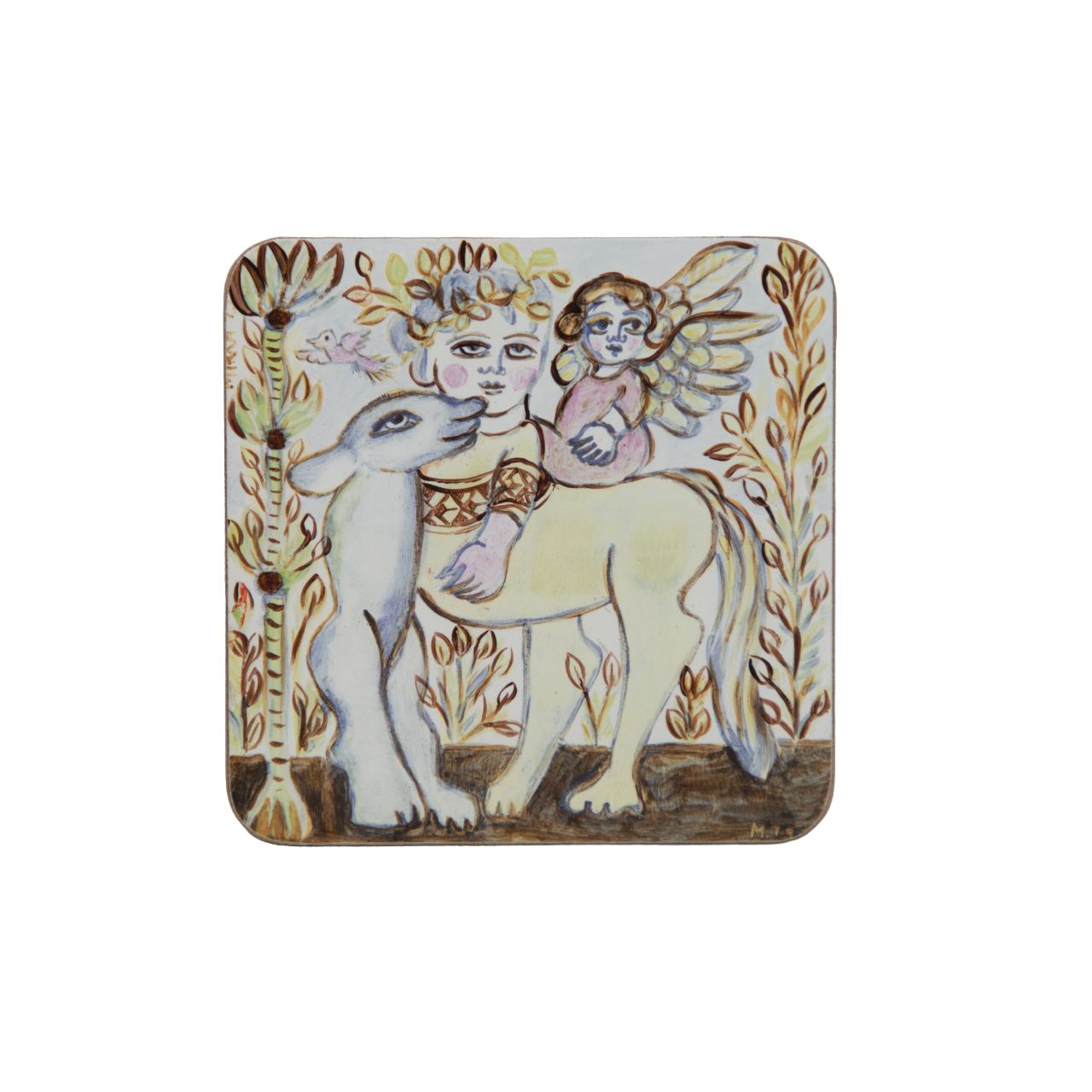 Coaster set of 4 x Mirka Mora - Third Drawer Down