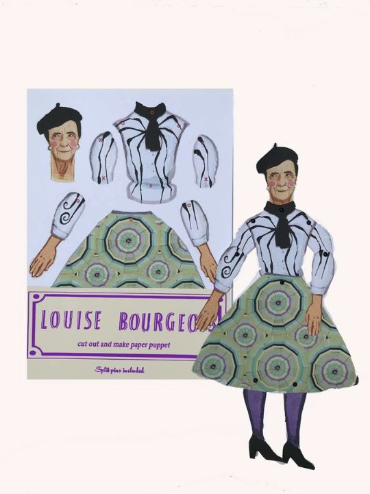 Louise Bourgeois Cut Out Make Puppet Paper Wini-Tapp 