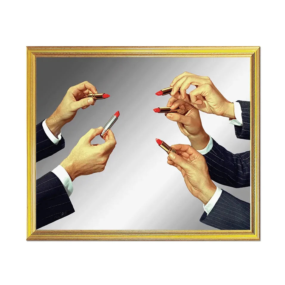 Metallic Lipstick Mirror Sticker x Apply Stickers - Third Drawer Down