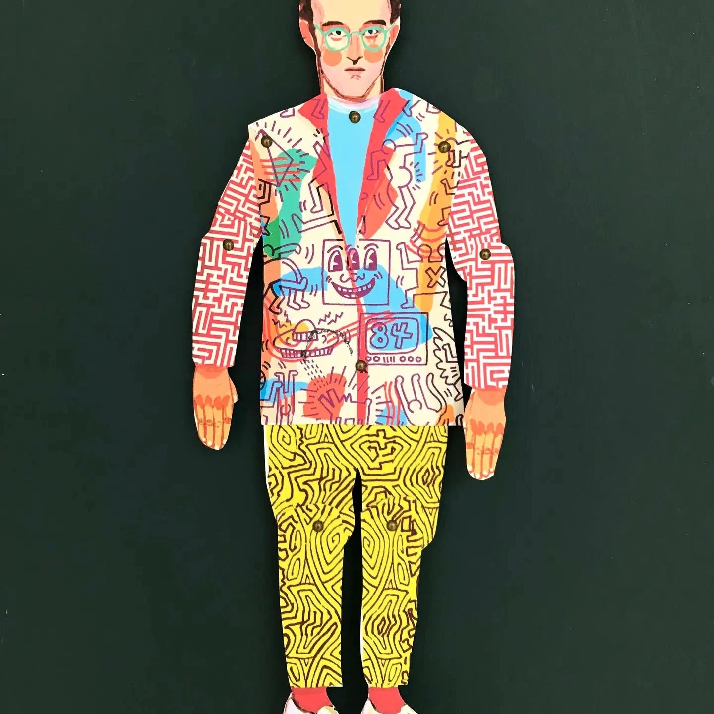 Keith Haring cut and make puppet - Third Drawer Down