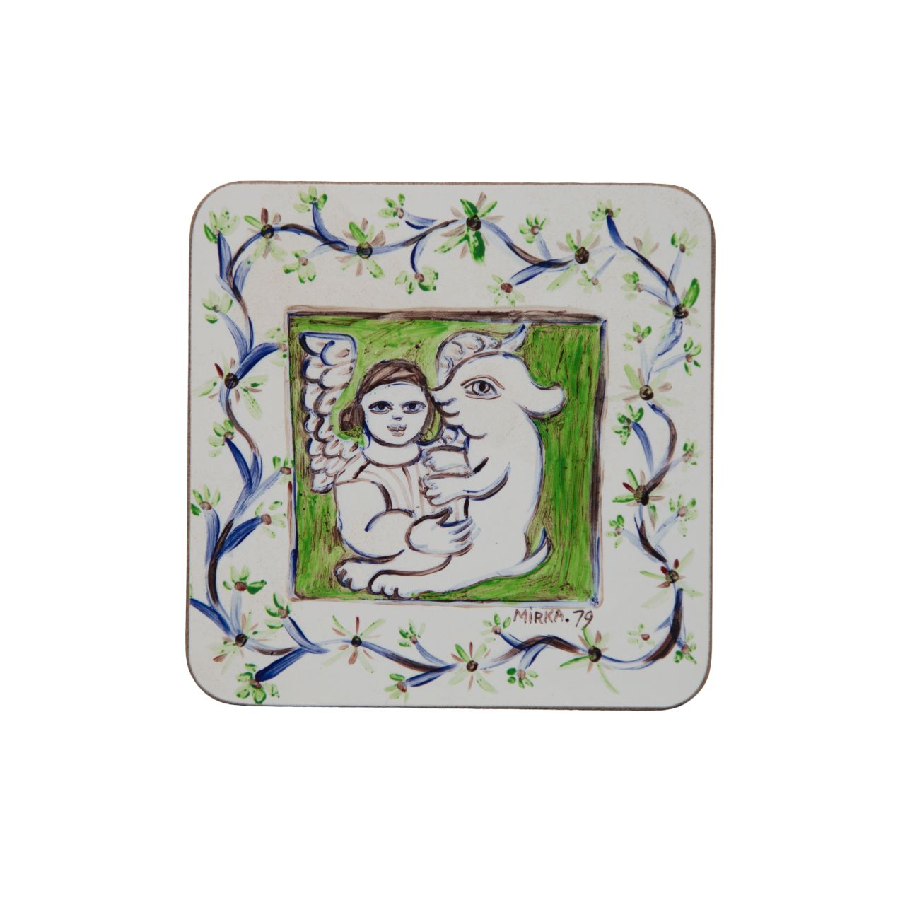 Coaster set of 4 x Mirka Mora - Third Drawer Down