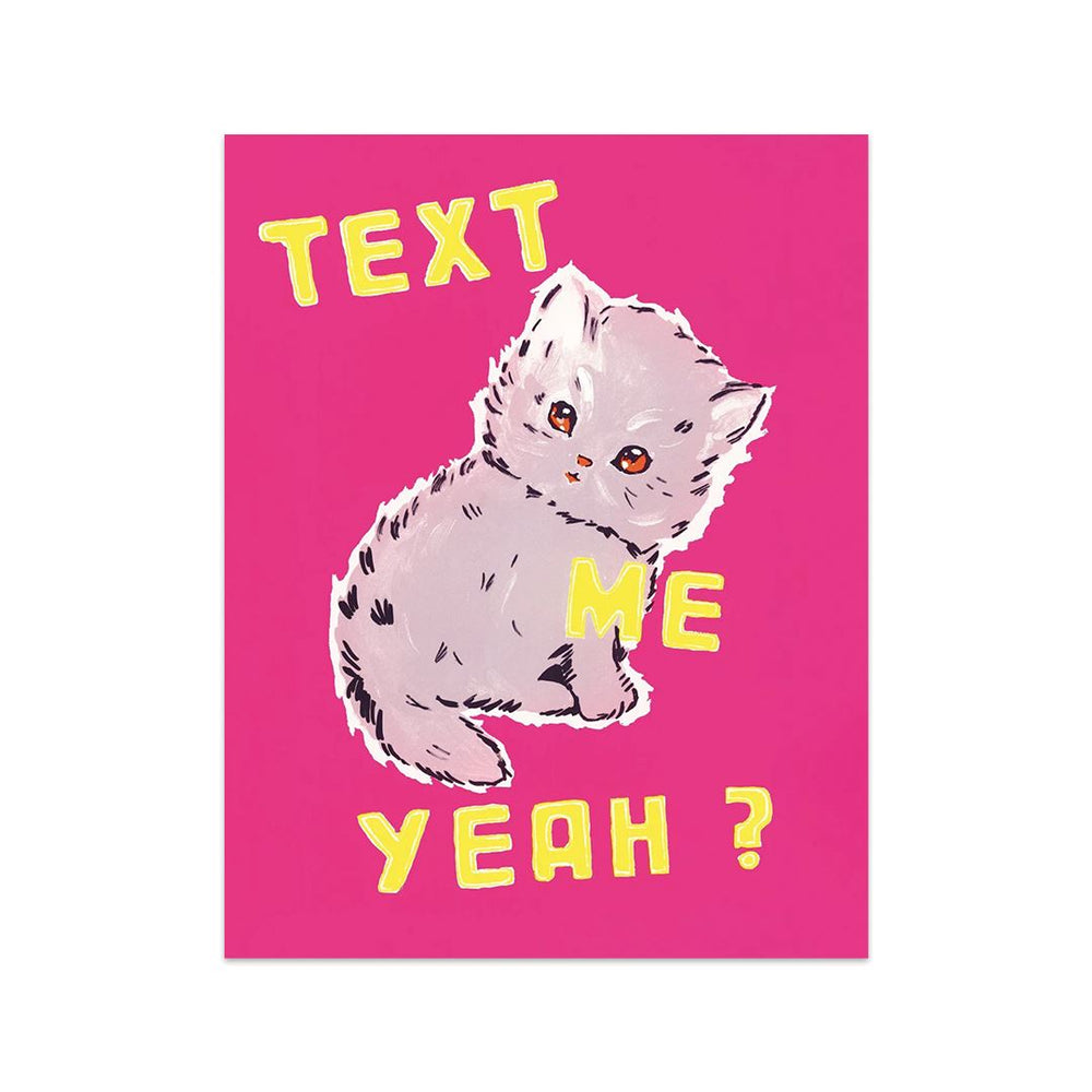 Text Me Yeah Tea Towel x Magda Archer | Third Drawer Down