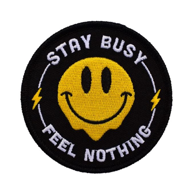 Stay Busy, Feel Nothing Embroidered Patch x Retrograde Supply Co. - Third Drawer Down