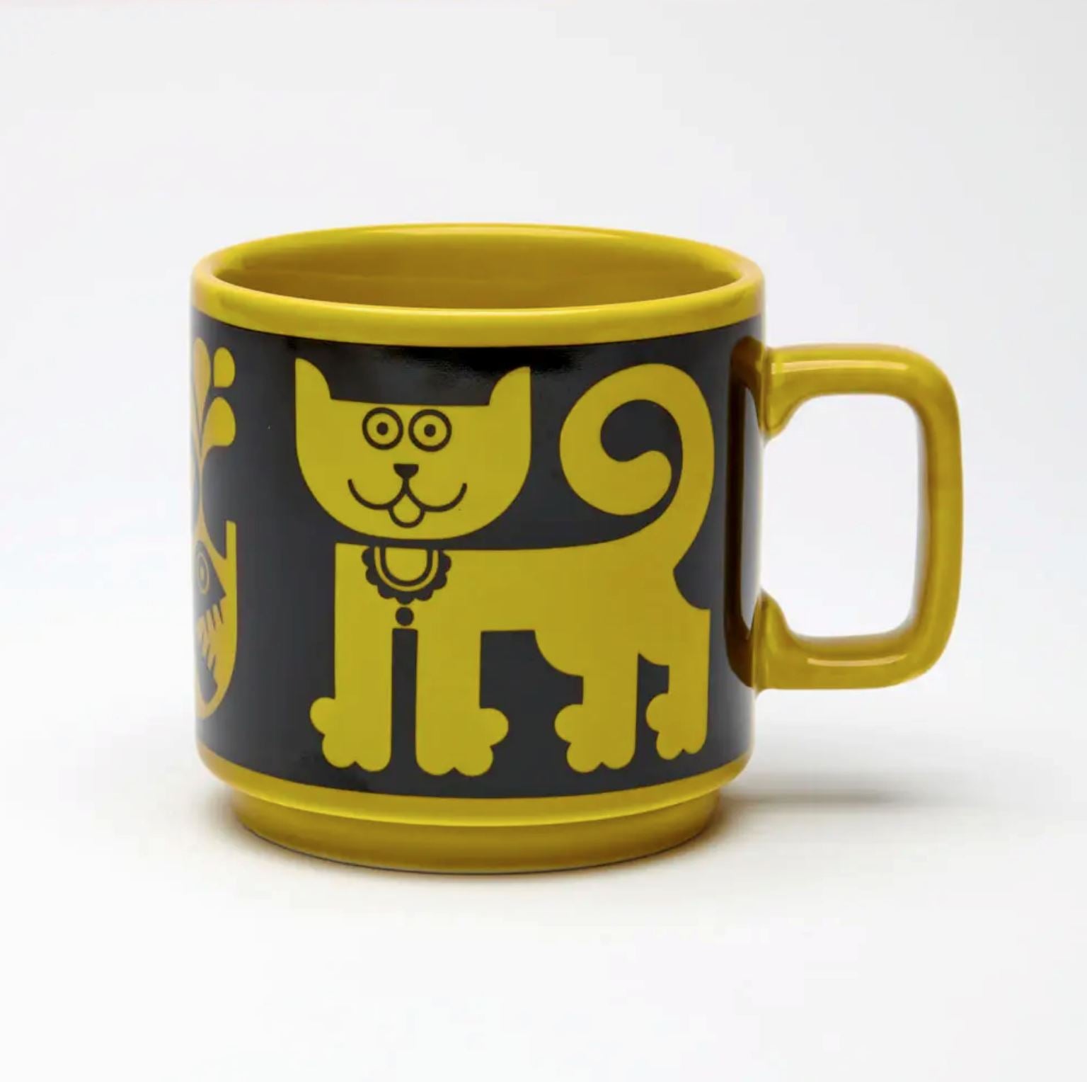 Hornsea Cat & Piranha Mug x Magpie - Third Drawer Down