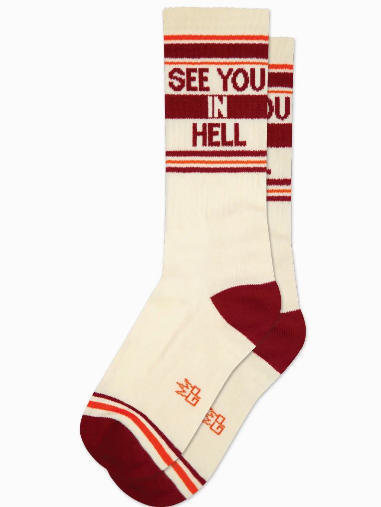 See You In Hell Gym Crew Sock x Gumball Poodle Socks Gumball Poodle 