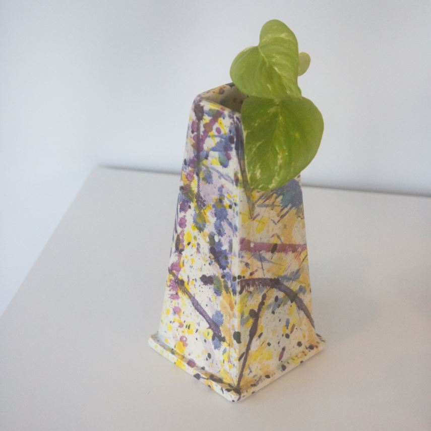 Splatter Pyramid Vase x Echo Park Pottery - Third Drawer Down