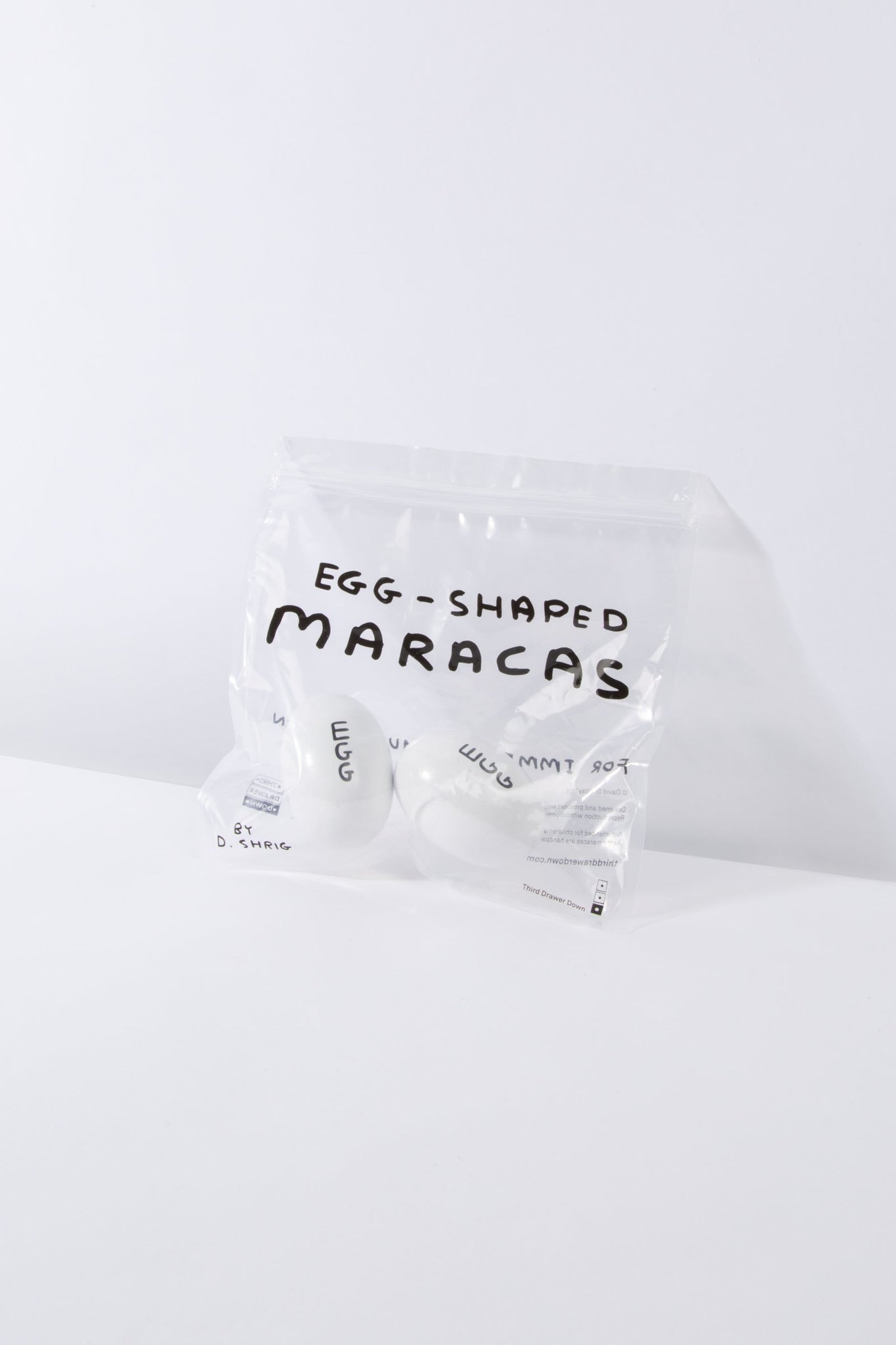 Egg-Shaped Maracas x David Shrigley - Third Drawer Down
