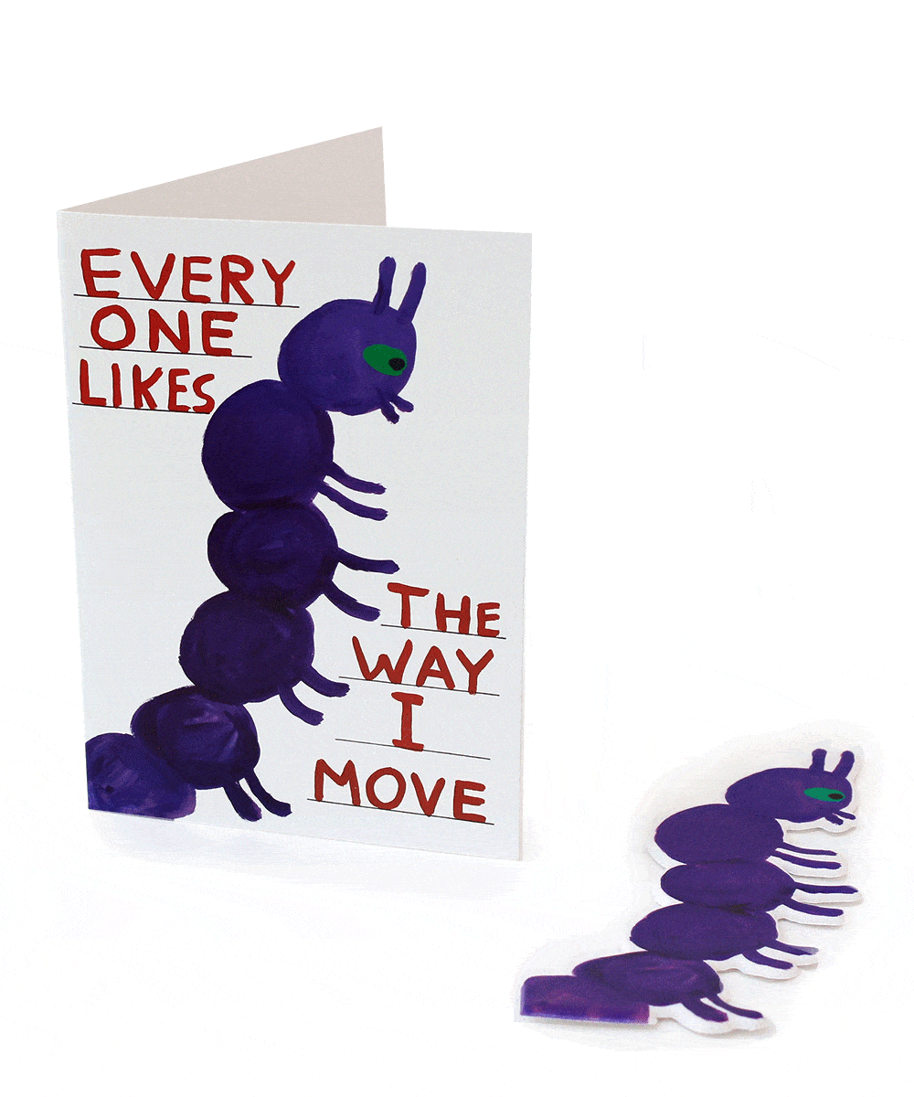 Everyone Likes The Way I Move Puffy Sticker Card x David Shrigley - Third Drawer Down