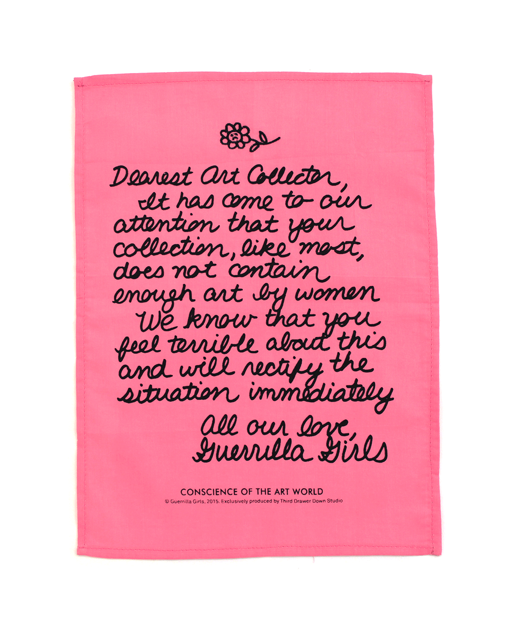 Dear Art Collector Handkerchief x Guerrilla Girls - Third Drawer Down