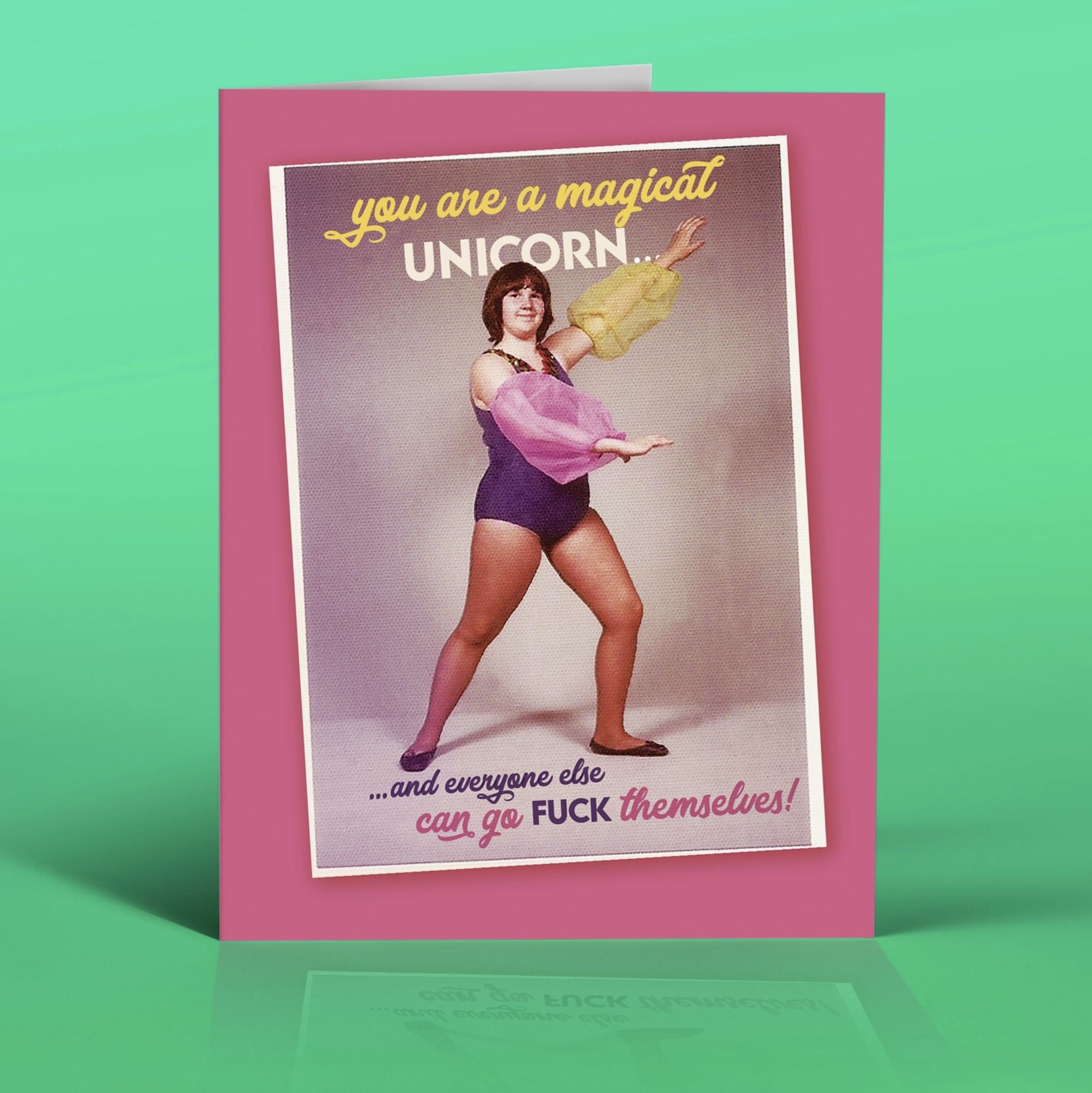 Magical Unicorn Greeting Card x Offensive Delightful - Third Drawer Down