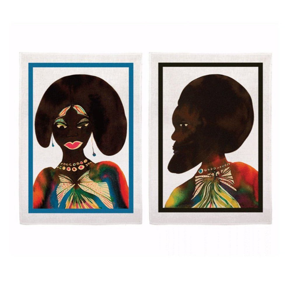 Afromuses Couple Tea Towels x Chris Ofili - Third Drawer Down