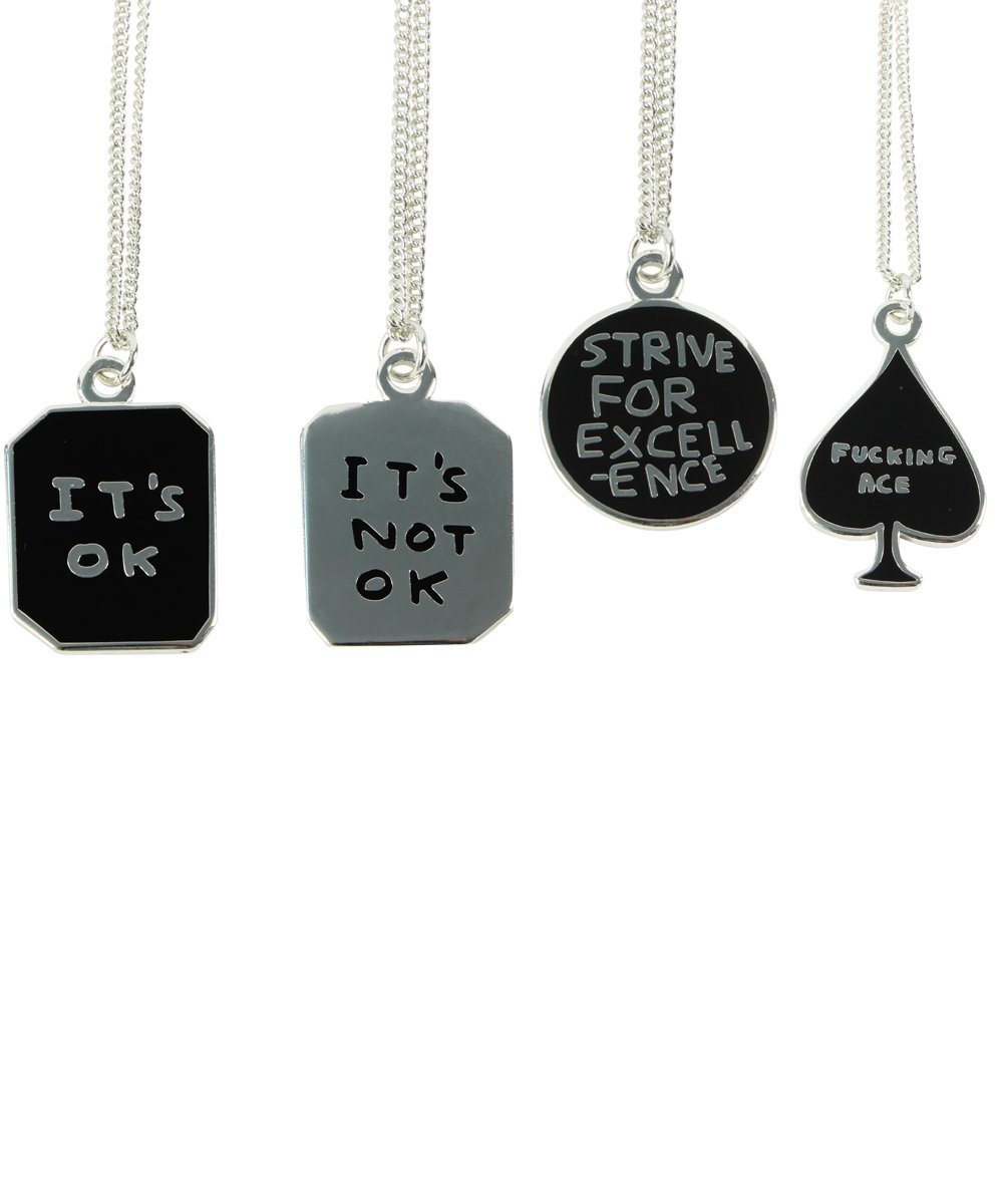 Strive For Excellence Necklace x David Shrigley - Third Drawer Down