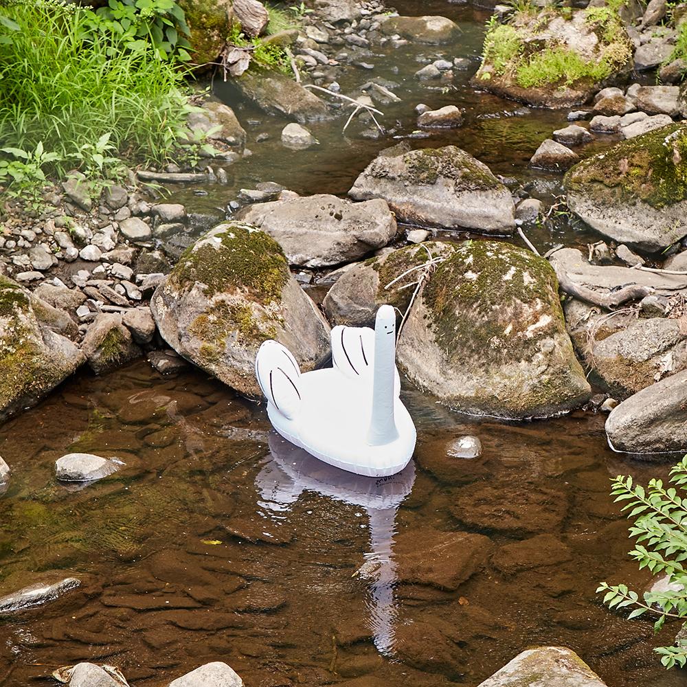 Ridiculous Inflatable Swan-Thing x David Shrigley - Third Drawer Down