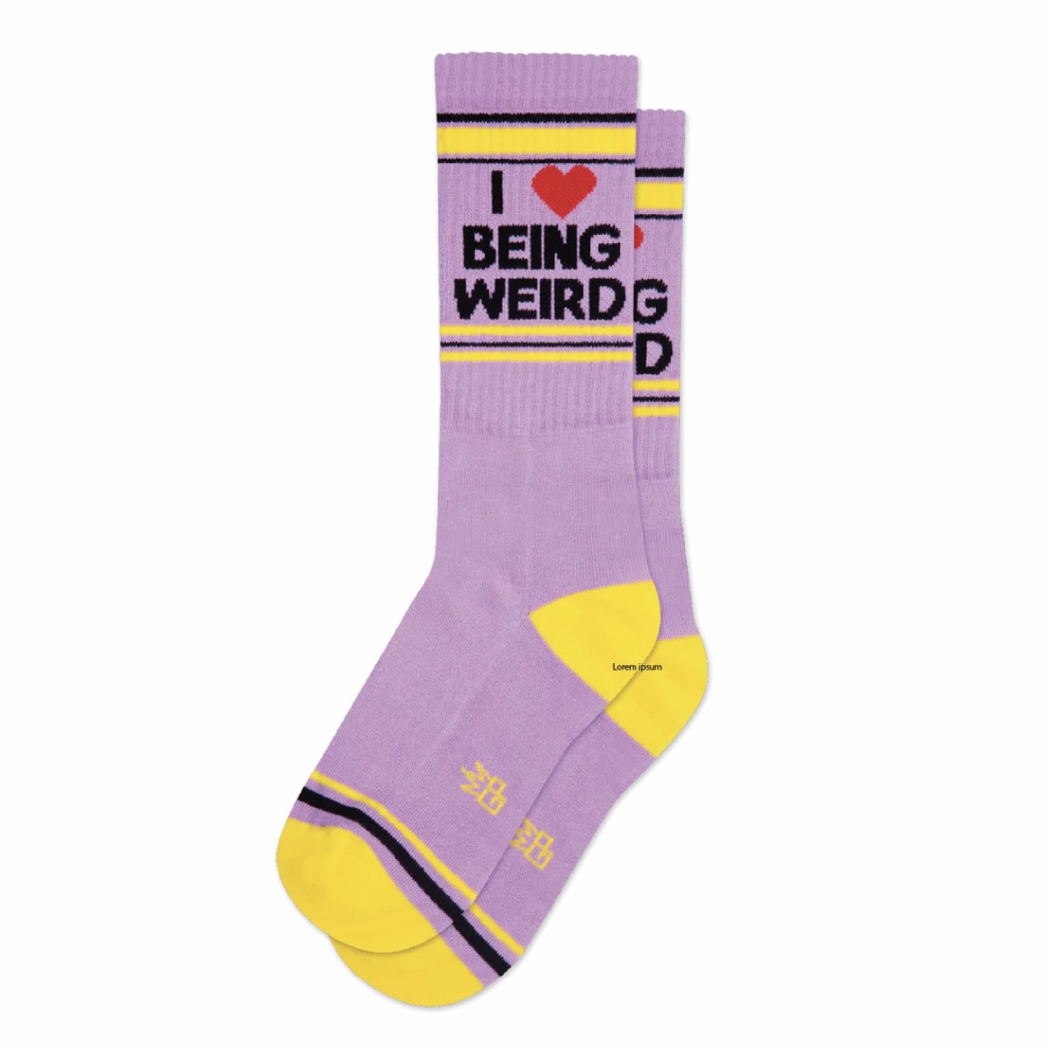I Love Being Weird Gym Socks x Gumball Poodle