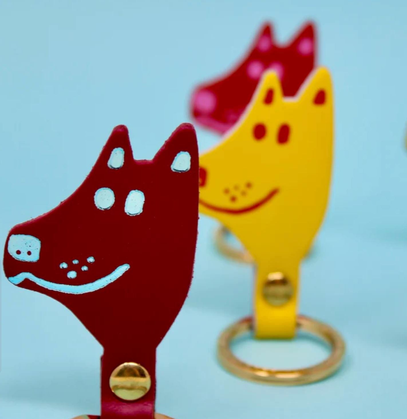 Dog Head Key Ring x Ark (Turquoise) - Third Drawer Down