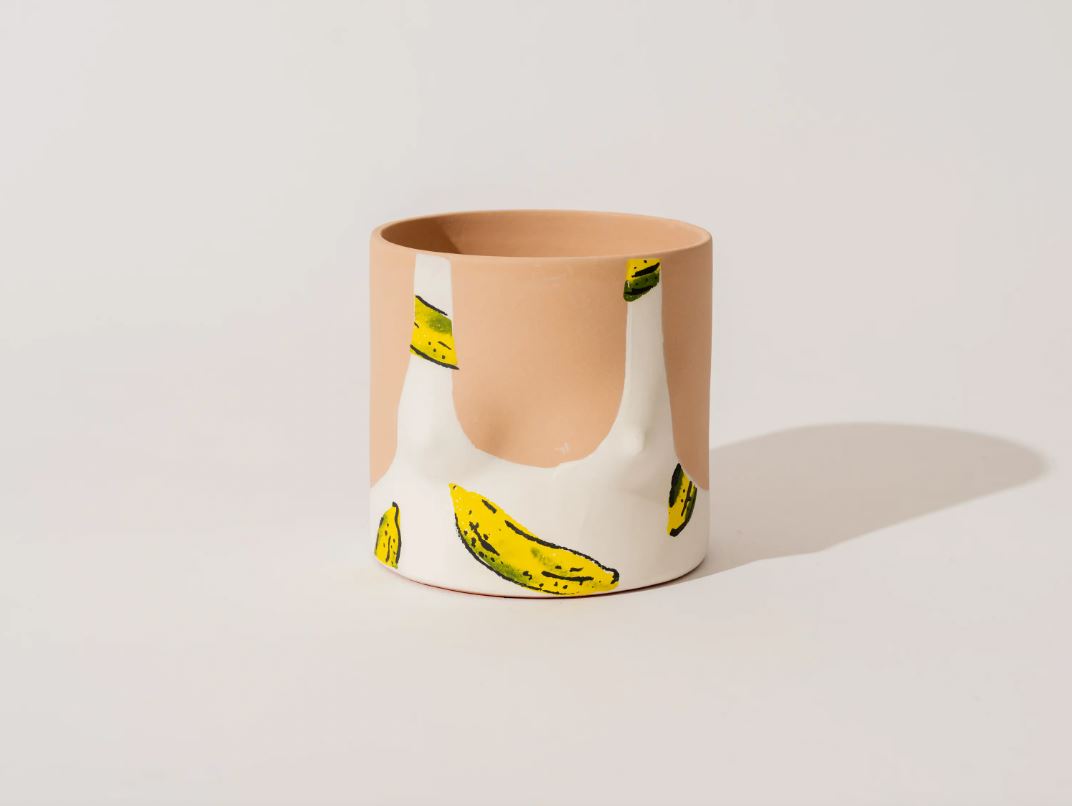 Banana Swimsuit Ceramic Pot Plant Holder - Third Drawer Down