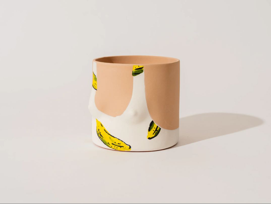 Banana Swimsuit Ceramic Pot Plant Holder - Third Drawer Down