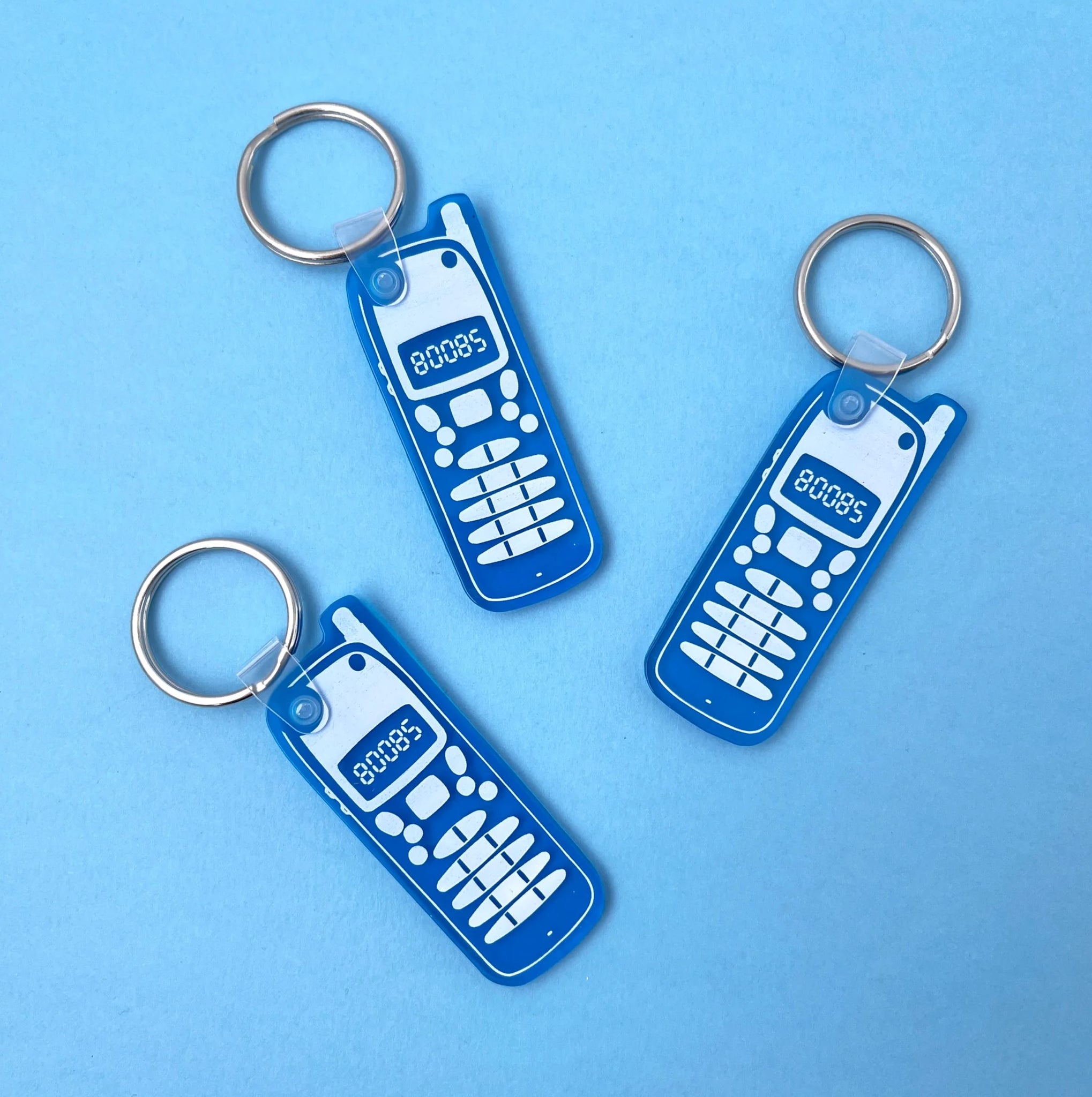 BOOBS Cell Phone Soft Plastic Keyring - Third Drawer Down