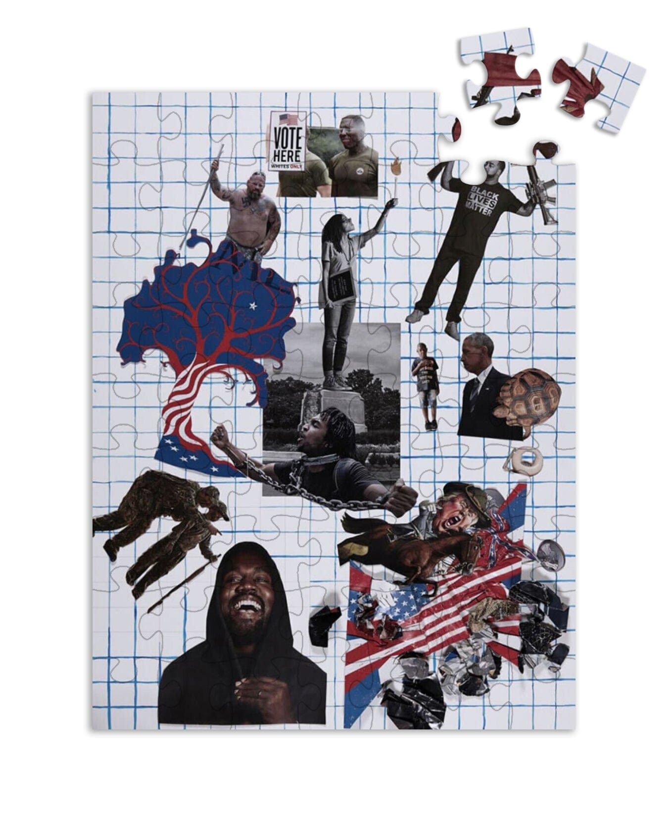 Political Collage Puzzle x Catherine Opie - Third Drawer Down