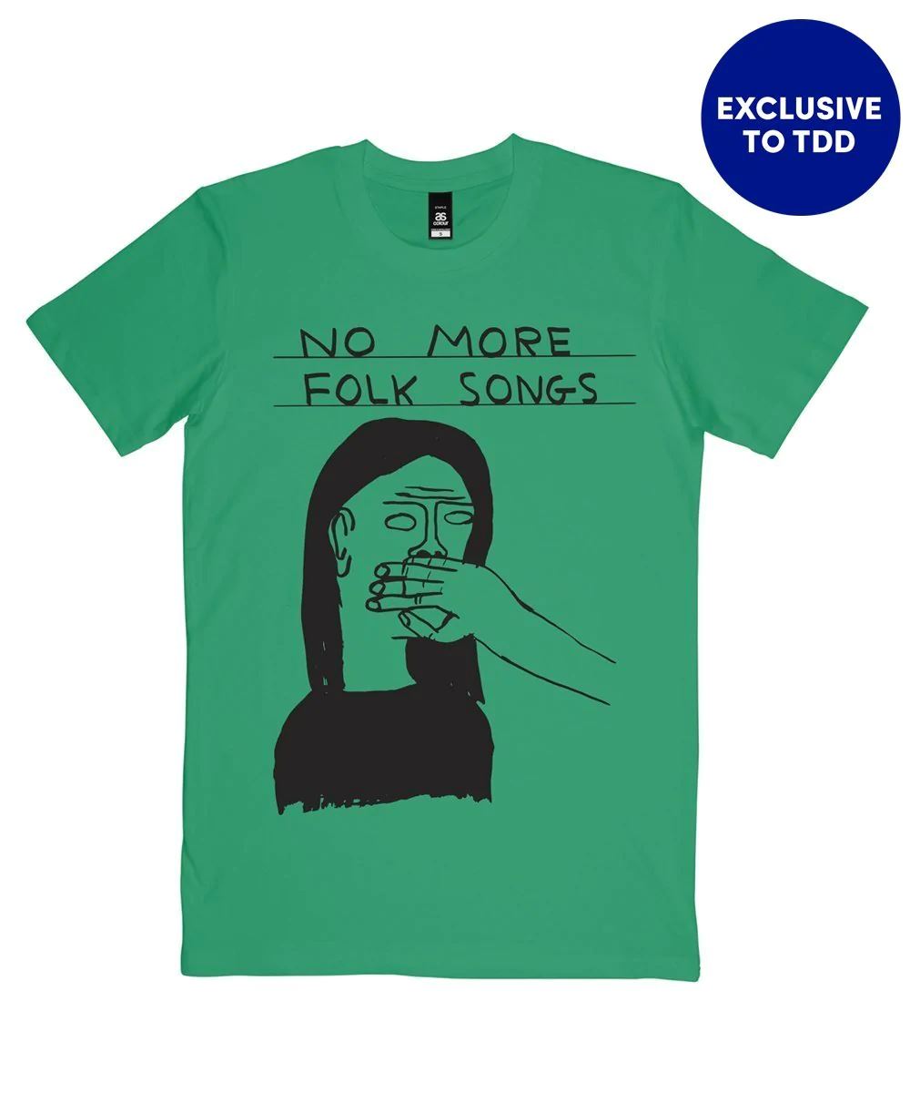 No More Folk Songs T-Shirt x David Shrigley - Third Drawer Down