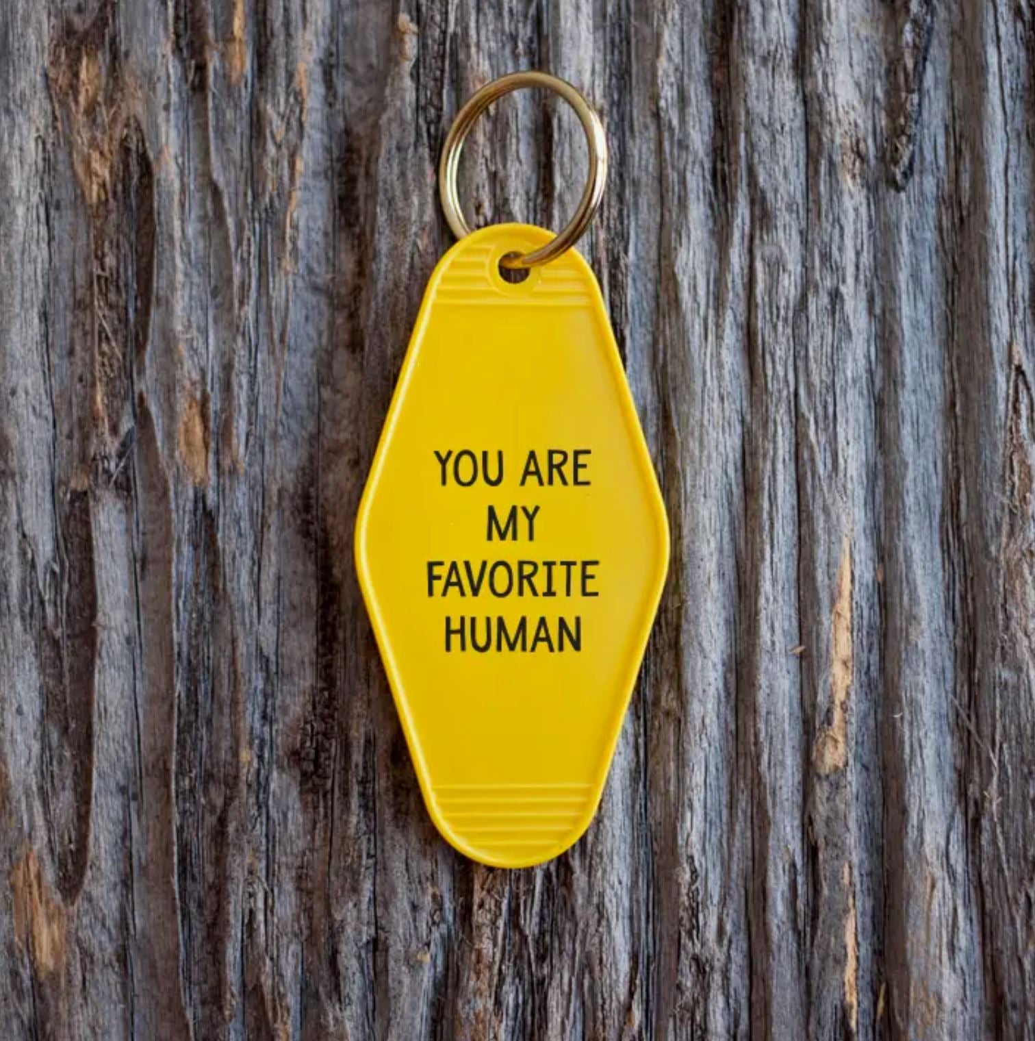 You Are My Favorite Human Motel Key Tag - Third Drawer Down