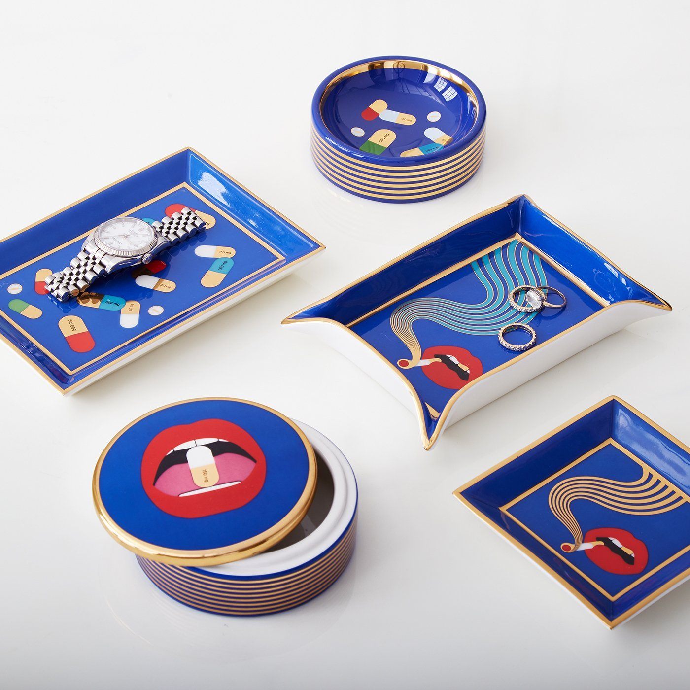 Full Dose Tray Blue x Jonathan Adler - Third Drawer Down