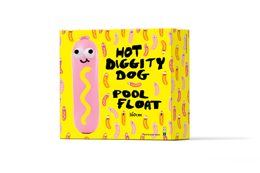 Hot Diggity Dog Pool Float x Jon Burgerman - Third Drawer Down