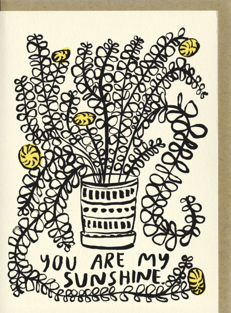 You Are My Sunshine Card - Third Drawer Down