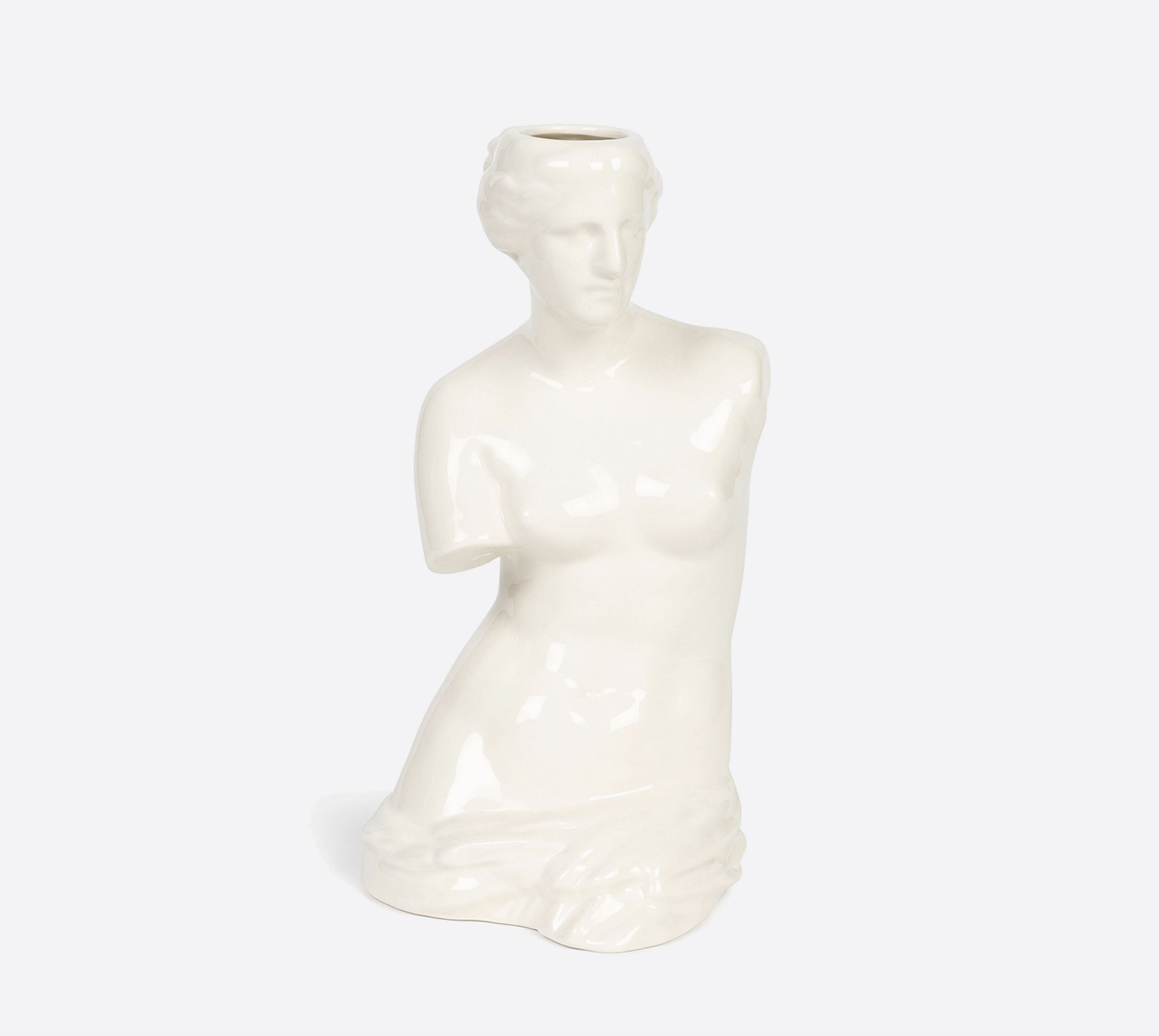 White Venus Flower Vase x Doiy - Third Drawer Down