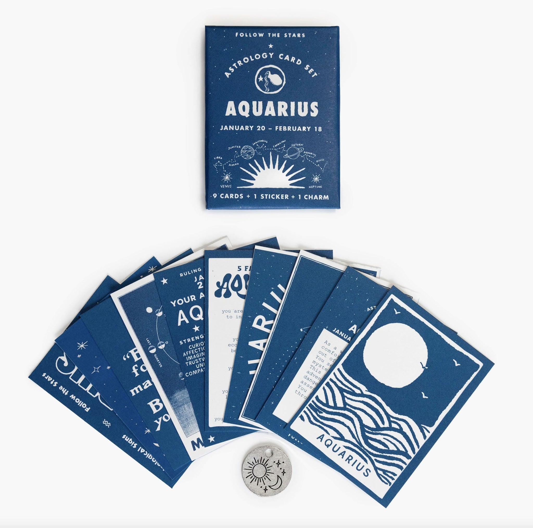 Astrology Card Pack - Aquarius (Jan 20 - Feb 18) - Three Potato Four - Third Drawer Down
