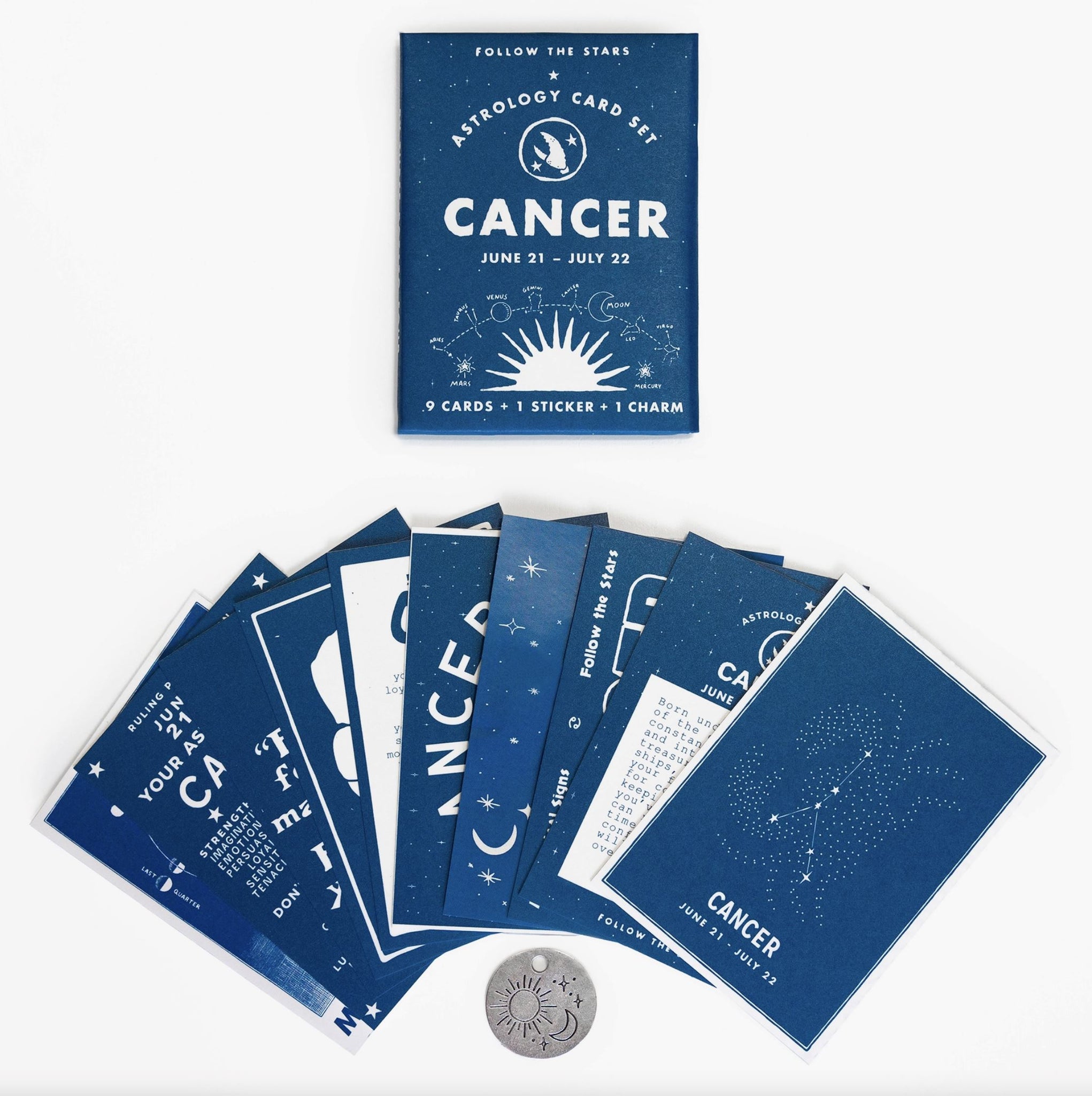 Astrology Card Pack - Cancer (June 21 - July 22) - Third Drawer Down