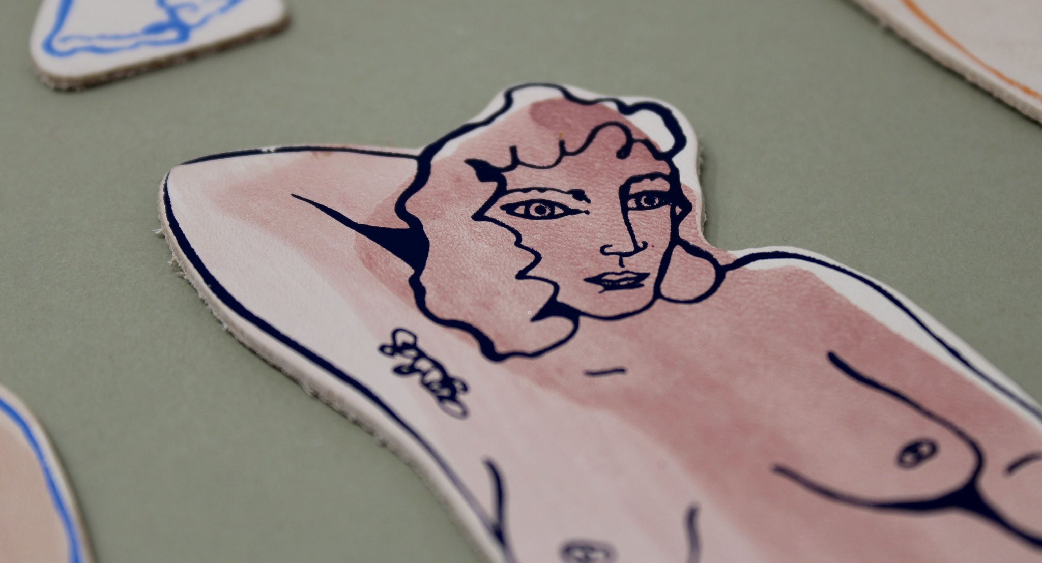 Relaxed Nude Woman Bookmark x Ark - Third Drawer Down