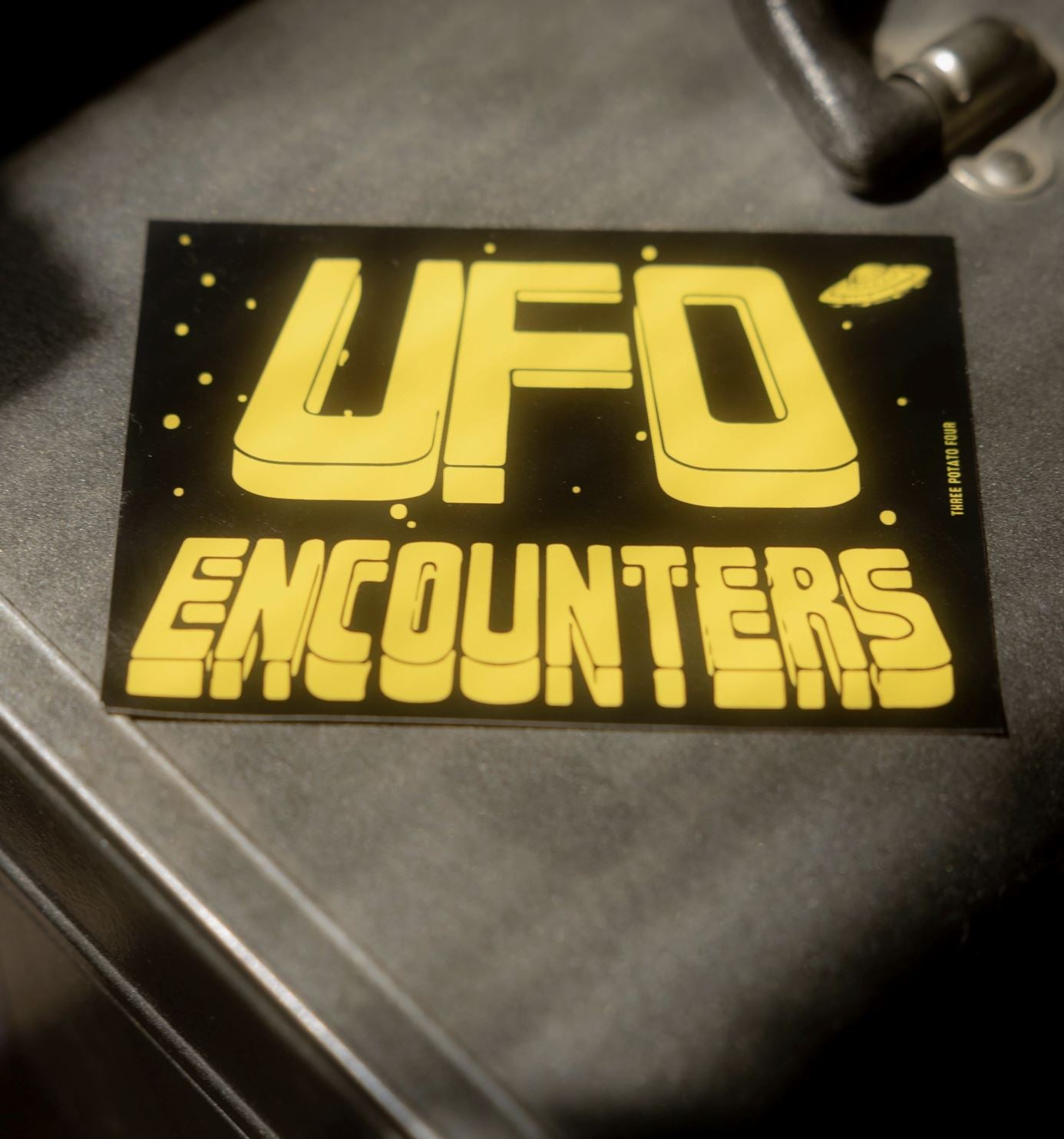 UFO Encounters Bumper Magnet  x Three Potato Four - Third Drawer Down