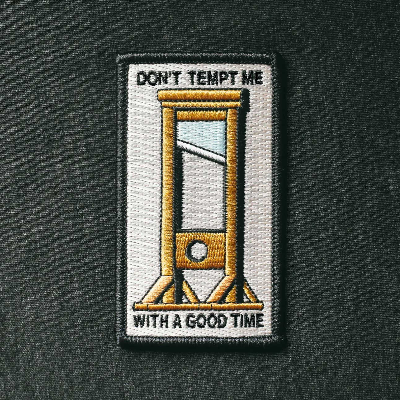 Don't Tempt Me Embroidered Patch x Retrograde Supply Co. - Third Drawer Down