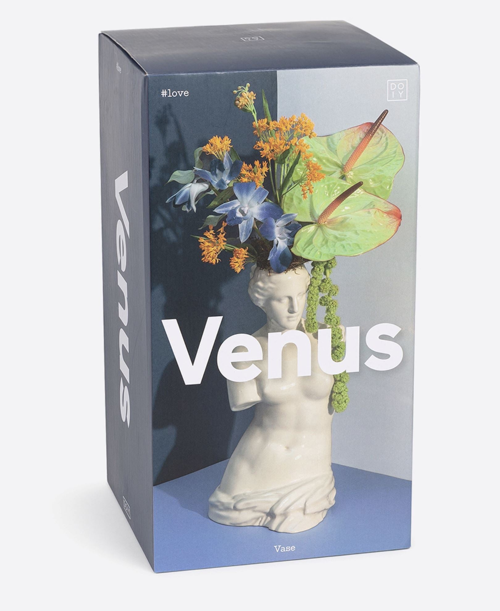 White Venus Flower Vase x Doiy - Third Drawer Down